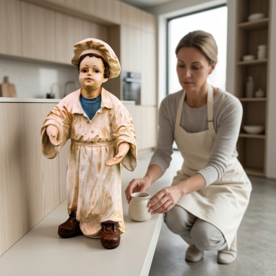 Design Baker Figure Statue Sculpture Figures Sculptures Decoration Decor 7854 New