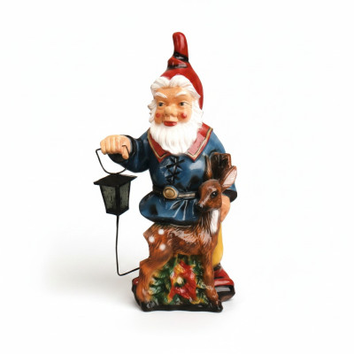 Design Dwarf Garden Lantern Figure Statue Sculpture Figures Sculptures New 8836