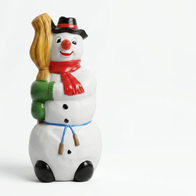 Design Snowman Figure Statue Sculpture Figures Sculptures Decoration Deco 8847