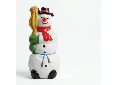 Design Snowman Figure Statue Sculpture Figures Sculptures Decoration Deco 8847