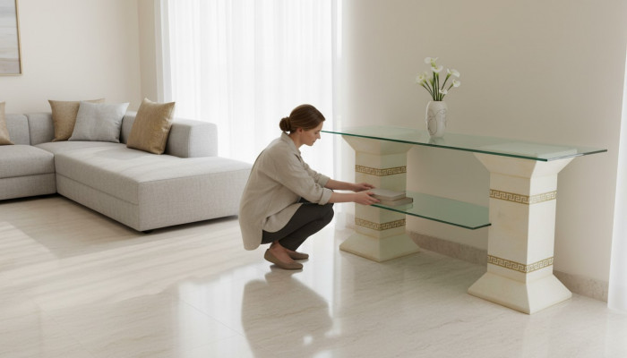 Design showcase cabinet glass column cupboard display shelves cabinet living room 1874