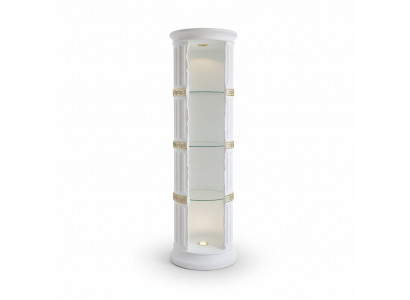 Design showcase shelf glass column bar display shelves cabinet living room 1882 new