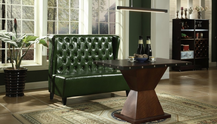 Chesterfield sofa couch bench green waiting room living room office sofas new