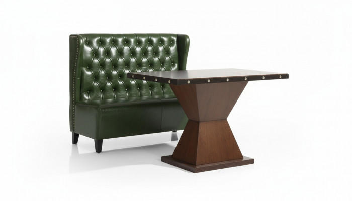 Chesterfield sofa couch bench green waiting room living room office sofas new