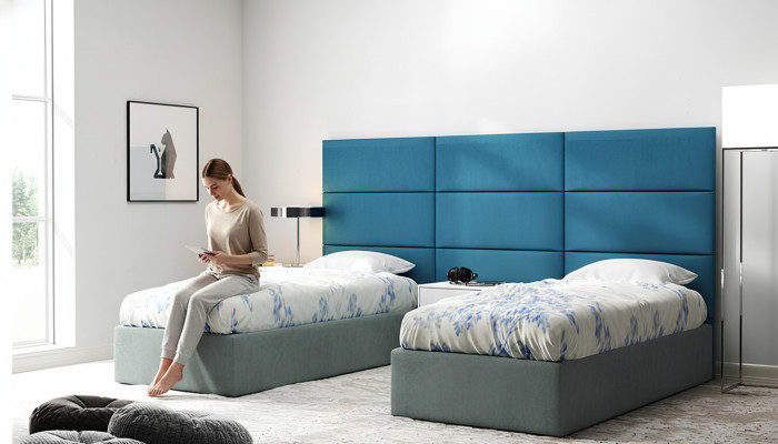 Wall covering wall panels cladding textile padded panel hotel 60x30cm new