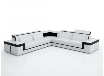 Leather sofa couch living landscape corner sofa corner set design modern sofa G8020B