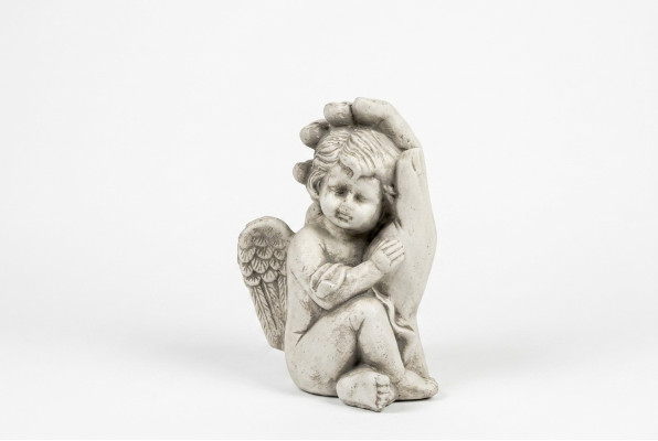 Grave angel cross grave decoration gravestone decor classic stone statue