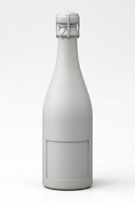 Champagne Figure Sculpture Figures Statue Bottle Sparkling Wine Design Garden Decoration
