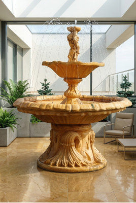 Decorative fountain, figurine fountain, decor, garden, fountain, pond, SHELLA