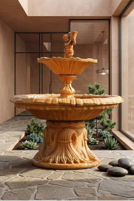 Fountain Garden Pond Well 190 cmStone Fountain Garden Fountain Fountain New