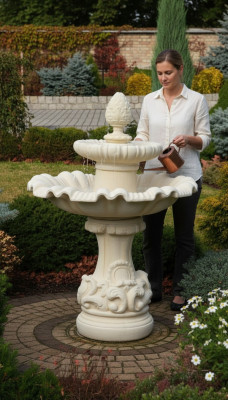 Fountain Garden Pond Fountain 140cm Stone Fountain Garden Fountain New