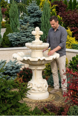 Decorative fountain, spring fountain, sculpture, fountain decoration, garden, fountain, Naples, new