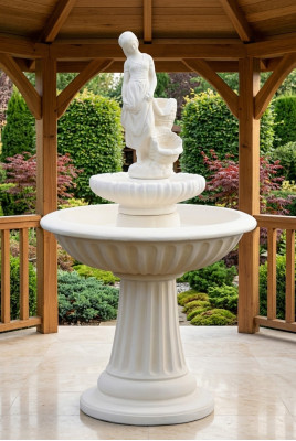 Decorative Fountain Water Fountain 162cm Sculpture Fountain Decor Garden Pond New