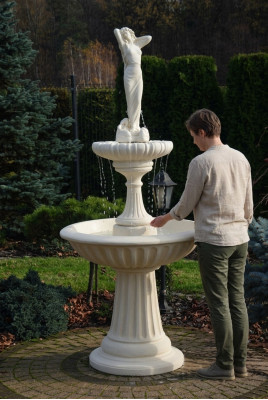 Decorative Fountain Fountain 207cm Sculpture Fountain Decoration Garden Fountain Pond New