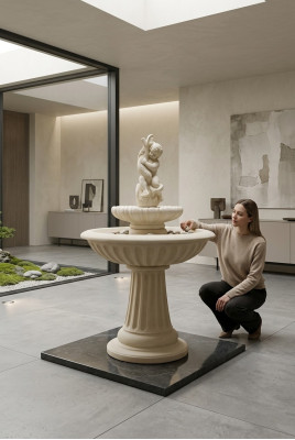 Decorative Fountain 150cm Sculpture Fountain Garden Decoration Pond New