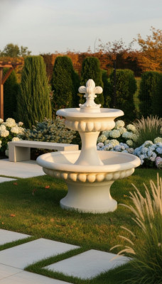 Decorative Fountain 157cm Sculpture Fountain Decoration Garden Pond New