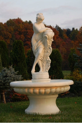 Decorative fountain, spring fountain statue 196cm, fountain decoration, garden fountain, pond