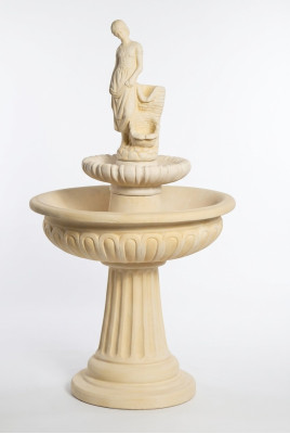 Fountain Garden Pond Well 164cm Stone Fountain Garden Fountain New