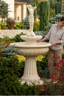 Decorative Fountain Fountain 174cm Sculpture Fountain Decoration Garden Fountain Pond New