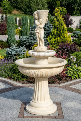 Decorative Fountain Sculpture Fountain Decor Garden Fountain Pond New 174cm