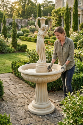 Fountain Frog Fountain Fountain 184cm Stone Fountain Garden Fountain Fountain