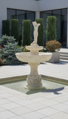 Frog Fountain Fountain 165cm Stone Fountain Garden Fountain Fountain