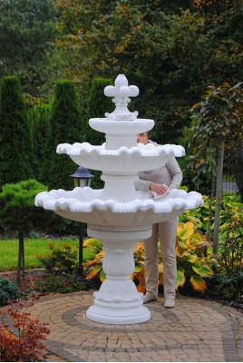 Decorative fountain, sculpture fountain, garden decoration, fountain, pond, 187cm, new