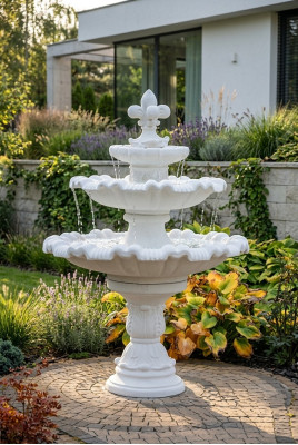 Decorative fountain, sculpture fountain, garden decoration, fountain, pond, 187cm, new
