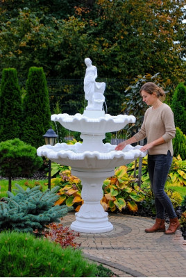 Decorative fountain figure fountain decoration garden fountain pond 197cm