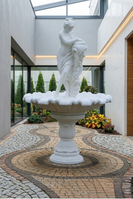 Decorative fountain sculpture, fountain decoration, garden fountain, pond, new 229 cm