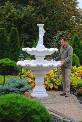 Decorative Fountain Figure 197cm Fountain Decoration Garden Pond Fountain
