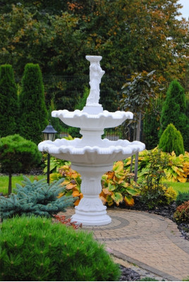 Decorative Fountain Figure 197cm Fountain Decoration Garden Pond Fountain