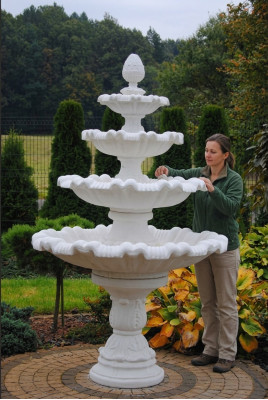 Fountain Garden Pond Fountain 218cm Stone Fountain Garden Fountain New