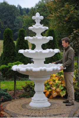 Fountain Garden Pond Well 224cm Stone Fountain Garden Fountain New