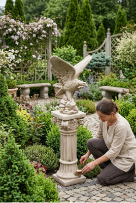 Column Figure Sculpture Figures Statue Columns Terrace Design Garden Decoration