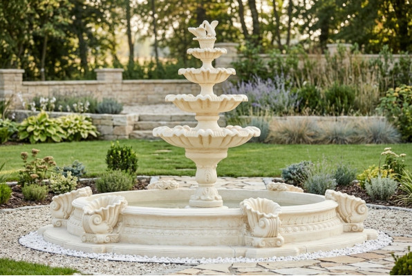 Basin Ornamental Fountain Sculpture Fountain Garden Fountain Pond City