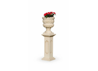 Flower basket, box, flower vase, vessel, garden, terrace, decoration, statue, figurines.
