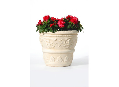 Flower basket, flowers, vase, container, garden, decoration, statue, figures, box, terrace