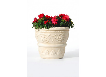 Flower basket, flowers, vase, container, garden, decoration, statue, figures, box, terrace