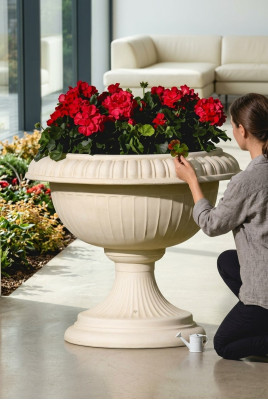 Flower basket, flower box, flower vessel, garden terrace decoration statue figures