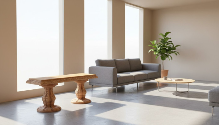 Bank bench garden quiet corner concrete seating bank Roman style furniture terrace
