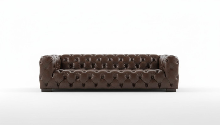 Leather sofa couch upholstered designer sofa leather sofa Chesterfield XXL big sofas 250cm