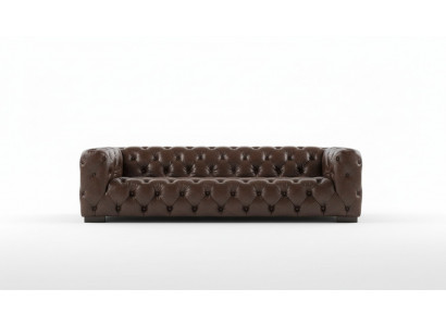 Leather sofa couch upholstered designer sofa leather sofa Chesterfield XXL big sofas 250cm