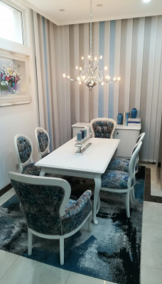 Dining table designer chairs seat dining chairs chair set table + 6 chairs set