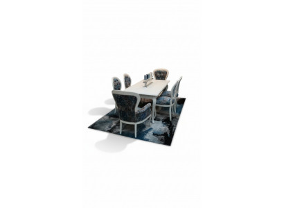 Dining table designer chairs seat dining chairs chair set table + 6 chairs set