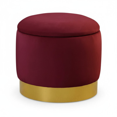Pouf Footstool Round Seat Stool Upholstered Stool Round Chest Seat New