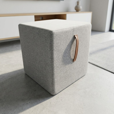 Pouf Footstool Round Stool Upholstered Stool Sitting Stool Ottoman Stool Cube New