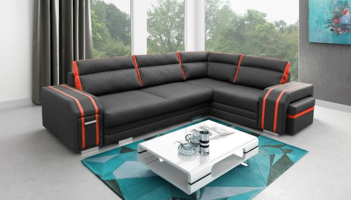 Upholstered sofa lounge sofa couch seating group living room cushion sofa corner sofa