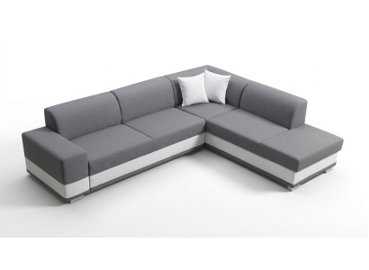 Upholstered sofa lounge sofa seating group couch living room with cushions L-shape sofa