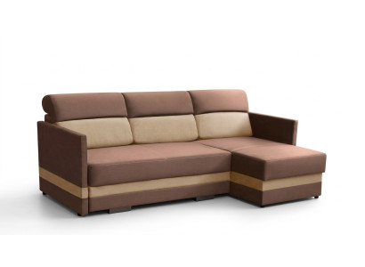 Corner sofa with sleep function, bed function, storage box, bed sofa, living landscape